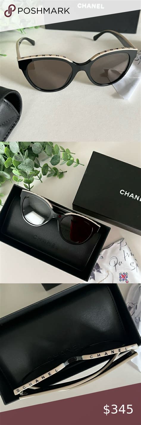 chanel sunglasses black beige|authentic chanel sunglasses.